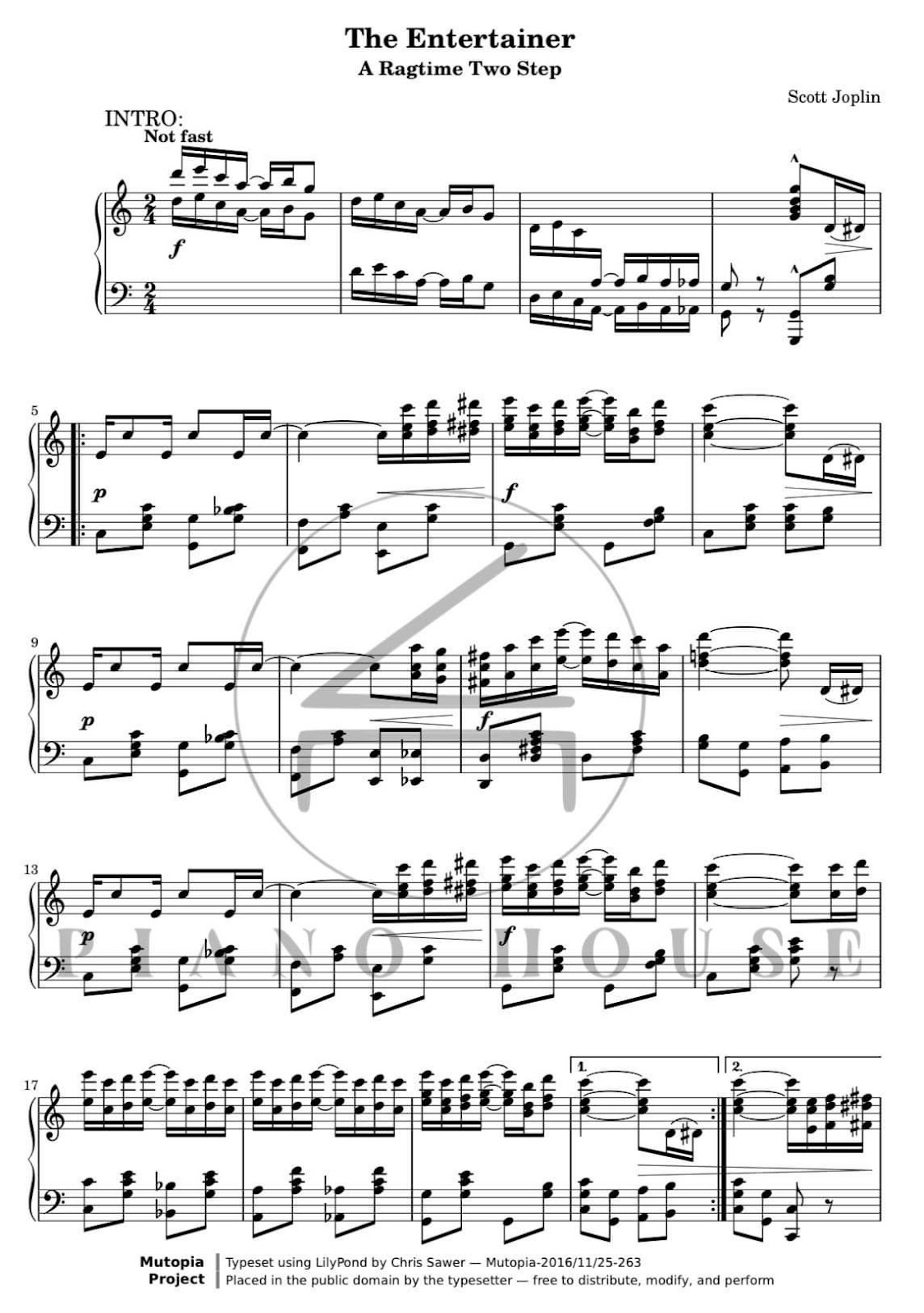 The Entertainer – Scott Joplin